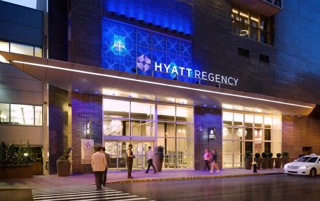 Hyatt front entrance