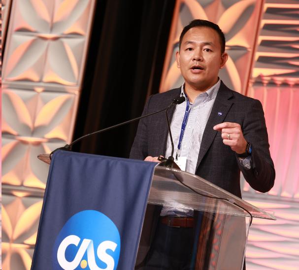 Presenter at a CAS meeting